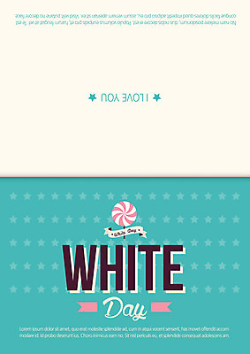 템플릿 기념일 카드템플릿 화이트데이 데이이벤트 막대사탕 이벤트 사람없음 이미지템플릿 AI파일 카드_감사 사탕 파일형식 벡터