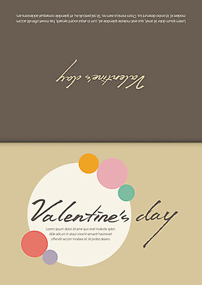 템플릿 기념일 카드템플릿 데이이벤트 발렌타인데이 이벤트 사람없음 원형 이미지템플릿 AI파일 도형 카드_감사 파일형식 벡터