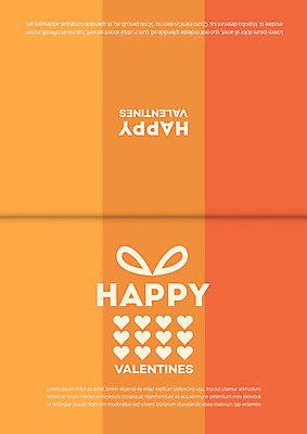 템플릿 기념일 카드템플릿 데이이벤트 발렌타인데이 이벤트 사람없음 하트 이미지템플릿 AI파일 모양 카드_감사 파일형식 벡터