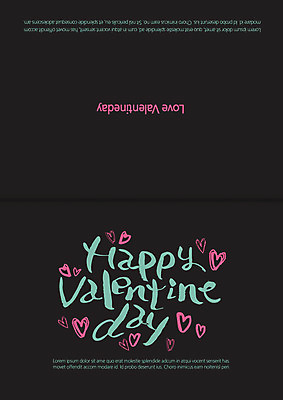 템플릿 기념일 카드템플릿 데이이벤트 발렌타인데이 이벤트 사람없음 하트 이미지템플릿 AI파일 모양 카드_감사 파일형식 벡터