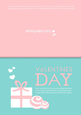 템플릿 기념일 카드템플릿 데이이벤트 발렌타인데이 이벤트 사람없음 선물상자 초콜릿 이미지템플릿 AI파일 디저트 카드_감사 선물 상자 파일형식 벡터