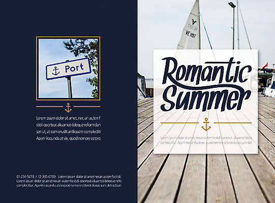 템플릿 여행 카드템플릿 사람없음 여름 항구 선박 이미지템플릿 AI파일 계절 수상교통 교통시설 카드_감사 파일형식 벡터