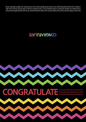 템플릿 카드템플릿 사람없음 축하 축하카드 지그재그 이미지템플릿 AI파일 컨셉 카드_감사 파일형식 벡터