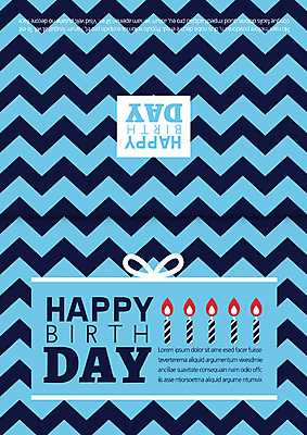 템플릿 카드템플릿 사람없음 선물상자 축하 생일 생일케이크 축하카드 생일축하 생일카드 생일초 지그재그 이미지템플릿 AI파일 기념일 컨셉 초 카드_감사 선물 상자 케이크 파일형식 벡터