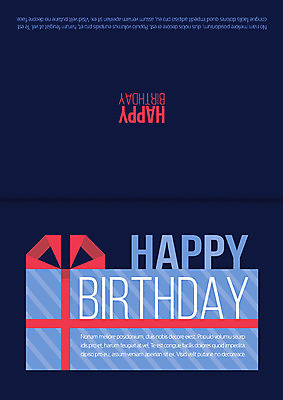 템플릿 카드템플릿 사람없음 선물상자 축하 생일 축하카드 생일축하 생일카드 이미지템플릿 AI파일 기념일 컨셉 카드_감사 선물 상자 파일형식 벡터