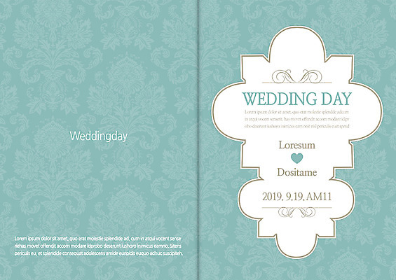 템플릿 결혼 무늬 카드템플릿 사람없음 청첩장 초대장 축하카드 이미지템플릿 AI파일 카드_감사 이벤트 파일형식 벡터