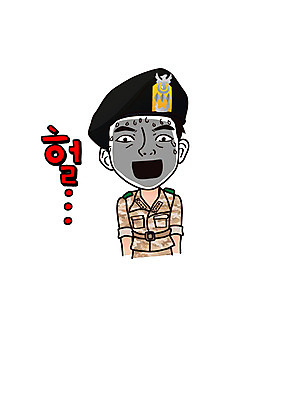 캐릭터 남자 일러스트 한명 성인 군인 군복 육군 당황 군인캐릭터 특수부대 특수부대원 특전사 특전사모자 일러캐릭터 AI파일 직업 모자_잡화 1 감정 유니폼 군대 사람 전사 국군 부대 파일형식 벡터