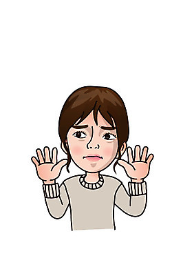 캐릭터 여자 일러스트 한명 성인 고민 일러캐릭터 AI파일 1 감정 사람 파일형식 벡터