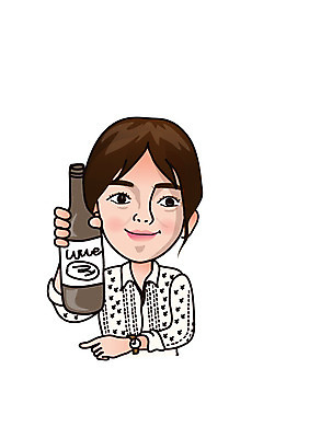 캐릭터 여자 일러스트 한명 성인 와인병 일러캐릭터 AI파일 1 병_용기 사람 와인 파일형식 벡터