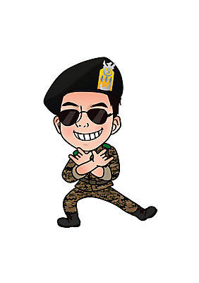 캐릭터 남자 일러스트 한명 성인 선글라스 군인 군복 육군 군인캐릭터 특수부대 특수부대원 특전사 특전사모자 일러캐릭터 AI파일 직업 모자_잡화 1 안경 유니폼 군대 사람 전사 국군 부대 파일형식 벡터