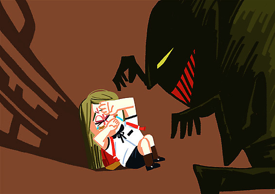 PSD 학생 여자 남자 교복 일러스트 청소년 그림자 두명 울음 무서움 눈물 성범죄 학교폭력 국내일러스트 옷 감정 표정 사람 폭력 범죄 파일형식