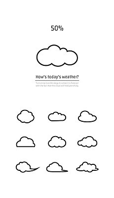 구름 아이콘 사람없음 세트 날씨아이콘 대시보드 2D아이콘 AI파일 자연요소 날씨 파일형식 벡터
