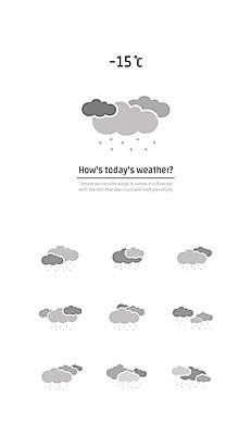구름 아이콘 사람없음 세트 눈 날씨아이콘 대시보드 2D아이콘 AI파일 자연요소 날씨 파일형식 벡터