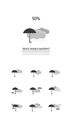 구름 아이콘 우산 사람없음 세트 비 먹구름 날씨아이콘 대시보드 2D아이콘 AI파일 자연요소 날씨 파일형식 벡터 구름_자연