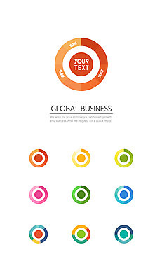 아이콘 그래프 사람없음 세트 글로벌비즈니스 원그래프 대시보드 2D아이콘 AI파일 비즈니스 글로벌 파일형식 벡터