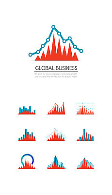 아이콘 그래프 사람없음 세트 글로벌비즈니스 막대그래프 대시보드 2D아이콘 AI파일 비즈니스 글로벌 파일형식 벡터