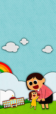 PSD 구름 여자 어린이 일러스트 학교 성인 두명 교사 스승의날 카네이션 국내일러스트 자연요소 직업 교육 기념일 꽃 사람 파일형식