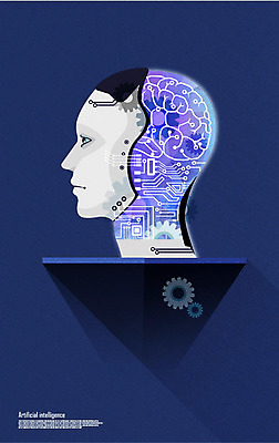인터넷 일러스트 미래 사람없음 네트워크 로봇 얼굴모양 두뇌 톱니바퀴 4차산업 미래산업 AI_인공지능 국내일러스트 AI파일 모양 산업 얼굴 컨셉 뇌 파일형식 벡터