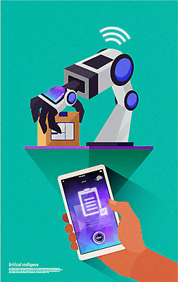 손 인터넷 일러스트 미래 신체부위 스마트폰 상자 네트워크 로봇 사물인터넷 4차산업 미래산업 국내일러스트 AI파일 산업 컨셉 정보기술 사람 핸드폰 스마트기기 파일형식 벡터