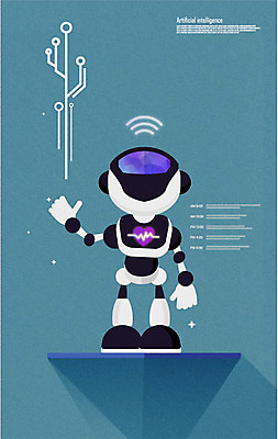 인터넷 일러스트 미래 사람없음 네트워크 로봇 사물인터넷 4차산업 미래산업 AI_인공지능 국내일러스트 AI파일 산업 컨셉 정보기술 파일형식 벡터