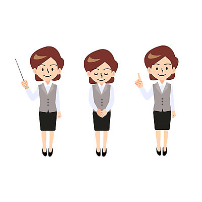 전신 캐릭터 여자 일러스트 비즈니스 성인 검지손가락 인사 비즈니스우먼 발표 일러캐릭터 AI파일 손가락 사람 예절 직장인 파일형식 벡터