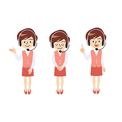 전신 캐릭터 여자 일러스트 비즈니스 안내 성인 세명 헤드셋 검지손가락 인사 비즈니스우먼 상담원 텔레마케팅 일러캐릭터 AI파일 음향기기 손가락 사람 헤드폰 예절 직장인 사무원 서비스업 파일형식 벡터