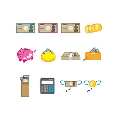 지폐 날개 일러스트 사람없음 경제 세트 동전 돼지저금통 계산기 지갑 오브젝트 동전지갑 돈봉투 금융의날 국내일러스트 AI파일 돈 문구용품 봉투 장비 저금통 파일형식 벡터 법정기념일
