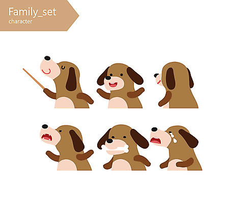 캐릭터 반려견 일러스트 뼈 사람없음 막대기 강아지 눈물 개캐릭터 일러캐릭터 AI파일 감정 동물캐릭터 반려동물 개 파일형식 벡터