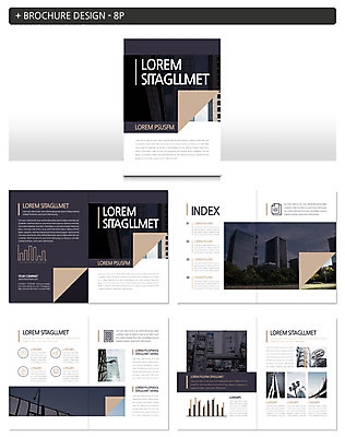 템플릿 ZIP 비즈니스 그래프 거리풍경 빌딩 팜플렛 사람없음 인디자인 INDD 이미지템플릿 거리 풍경 건물 파일형식