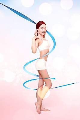 JPG 전신 편집이미지 여자 리본 몸매관리 한명 20대 성인 그래픽 뷰티 한국인 몸매 디지털합성 합성 보케 디지털아트 의료성형뷰티 편집실사 1 다이어트 사람 동양인 청년 CG 파일형식