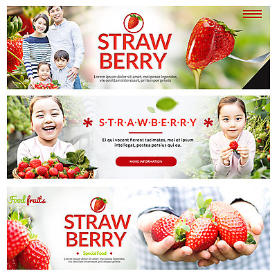 PSD 템플릿 배너 여자 남자 어린이 웹템플릿 가족 딸기 엄마 웃음 들기 이벤트 여러명 성인 농장 한국인 자녀 신선 아빠 유기농 이벤트배너 웹배너 이미지템플릿 웰빙 다수 농업 과일 관계 모션 표정 사람 동양인 파일형식