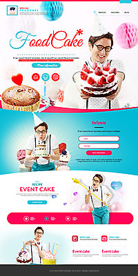 PSD 템플릿 남자 웹템플릿 사이트템플릿 이벤트 여러명 20대 성인 홈페이지 케이크 홈페이지시안 한국인 축하 생일케이크 머핀 랜딩페이지 이미지템플릿 빵 다수 컨셉 디저트 사람 동양인 청년 파일형식
