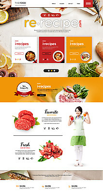 PSD 템플릿 여자 음식 웹템플릿 채소 사이트템플릿 생고기 돼지고기 한명 성인 30대 홈페이지 홈페이지시안 한국인 소고기 레시피 이미지템플릿 1 육류 사람 동양인 장년 파일형식