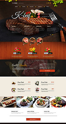 PSD 템플릿 음식 웹템플릿 사이트템플릿 생고기 돼지고기 스테이크 사람없음 홈페이지 홈페이지시안 소고기 장어구이 이미지템플릿 서양음식 육류 장어 생선요리 파일형식