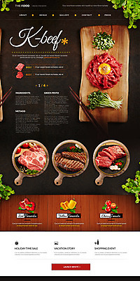 PSD 템플릿 음식 웹템플릿 사이트템플릿 생고기 돼지고기 스테이크 사람없음 홈페이지 홈페이지시안 소고기 육회 랜딩페이지 이미지템플릿 서양음식 육류 파일형식