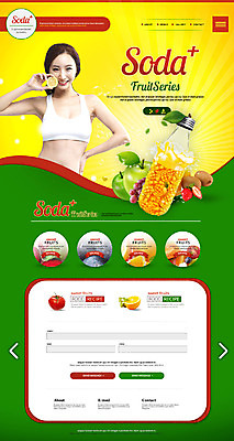 PSD 템플릿 여자 음식 웹템플릿 다이어트 과일 사이트템플릿 한명 20대 성인 홈페이지 홈페이지시안 한국인 사과 망고주스 의료성형뷰티 이미지템플릿 1 건강 사람 동양인 청년 과일주스 파일형식