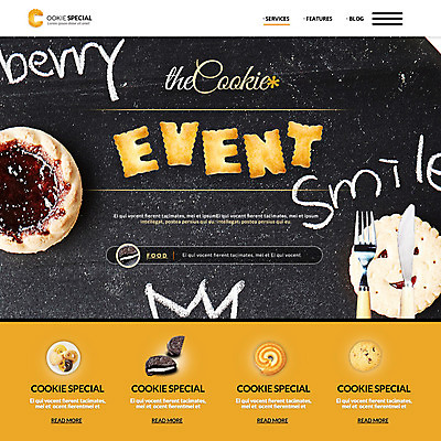 PSD 템플릿 웹템플릿 포크 이벤트페이지 이벤트 사람없음 쿠키 칠판 나이프 제빵 타르트 이미지템플릿 식기 빵 디저트 제과제빵 칼 파이_빵 페이지 파일형식