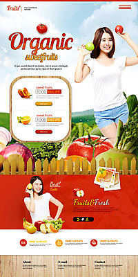 PSD 템플릿 여자 웹템플릿 채소 과일 사이트템플릿 여러명 20대 성인 두명 홈페이지 농장 홈페이지시안 한국인 신선 사과 유기농 랜딩페이지 이미지템플릿 웰빙 다수 농업 사람 동양인 청년 파일형식