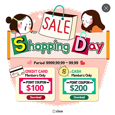 PSD 템플릿 여자 웹템플릿 팝업 이벤트팝업 웹팝업 성인 두명 쇼핑 쇼핑백 세일 신용카드 쿠폰 레이어팝업 이미지템플릿 가방 사람 금융 파일형식