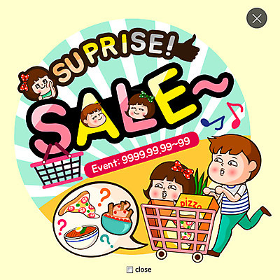 PSD 템플릿 여자 남자 웹템플릿 피자 팝업 이벤트팝업 웹팝업 여러명 성인 쇼핑 장보기 세일 카트 레이어팝업 이미지템플릿 다수 패스트푸드 서양음식 사람 파일형식