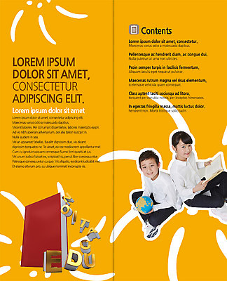 전신 PSD 템플릿 편집 표지디자인 북디자인 출판디자인 어린이교육 교육 내지 어린이 리플렛 2단접지 북커버 웃음 앉기 소녀 소년 팜플렛 두명 책 지구본 올려보기 일본인 이미지템플릿 외국인 여자 남자 모션 표정 사람 동양인 파일형식