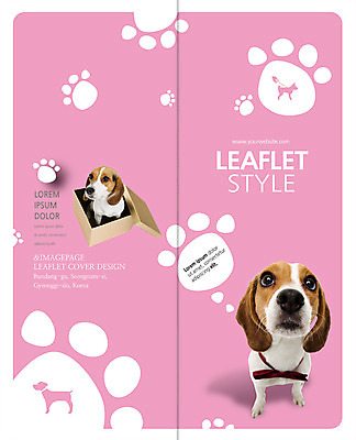 PSD 템플릿 편집 표지디자인 북디자인 출판디자인 표지 리본 리플렛 두마리 2단접지 북커버 팜플렛 사람없음 상자 올려보기 비글 개발자국 반려 이미지템플릿 2 모션 개 발자국 파일형식