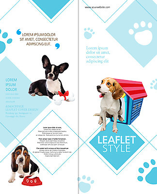PSD 템플릿 편집 표지디자인 북디자인 출판디자인 표지 리플렛 2단접지 북커버 세마리 팜플렛 사람없음 비글 바셋하운드 개집 개발자국 개밥그릇 개뼈다귀 반려 이미지템플릿 그릇 3 개 발자국 하운드 애견용품 애견간식 파일형식