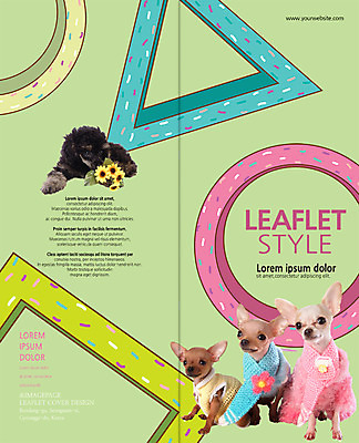 PSD 템플릿 편집 표지디자인 북디자인 출판디자인 표지 리플렛 2단접지 북커버 여러마리 팜플렛 사람없음 반려동물 강아지 치와와 강아지옷 반려 이미지템플릿 동물 다수 개 애견용품 파일형식