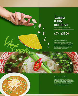 PSD 템플릿 편집 모자 그릇 표지디자인 북디자인 손 출판디자인 내지 음식 리플렛 2단접지 북커버 고추 마늘 팜플렛 면류 베트남 파 동남아음식 베트남음식 쌀국수 이미지템플릿 식기 잡화 채소 신체부위 동남아시아 국수 파일형식