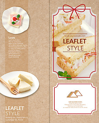 PSD 템플릿 편집 접시 표지디자인 북디자인 출판디자인 표지 리본 음식 리플렛 포크 2단접지 북커버 디저트 치즈 샌드위치 팜플렛 사람없음 식빵 햄 이미지템플릿 식기 빵 유제품 육류 파일형식