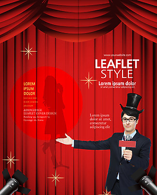 PSD 서양인 템플릿 편집 모자 표지디자인 북디자인 출판디자인 표지 남자 안경 리플렛 2단접지 북커버 조명 안내 한명 팜플렛 상반신 성인 30대 축제 마술 무대 커튼 마이크 이미지템플릿 외국인 1 잡화 음향기기 사람 장년 파일형식