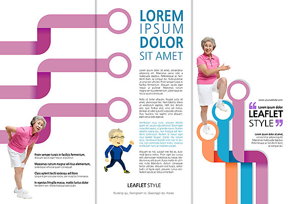 전신 PSD 템플릿 편집 표지디자인 북디자인 출판디자인 여자 표지 노년 남자 리플렛 북커버 3단접지 건강 서기 웃음 팜플렛 세명 실버라이프 운동복 운동 걷기 한국인 60대 요통 이미지템플릿 라이프스타일 옷 모션 표정 사람 동양인 성인 허리통증 파일형식