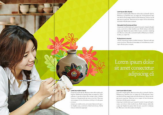 PSD 템플릿 편집 표지디자인 북디자인 출판디자인 여자 내지 리플렛 꽃무늬 북커버 3단접지 한명 웃음 팜플렛 상반신 20대 성인 취미 한국인 붓 도자기 작업실 도자기공예 공예 이미지템플릿 1 꽃 무늬 표정 사람 동양인 청년 파일형식