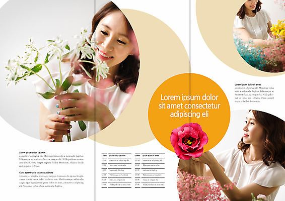 PSD 템플릿 편집 표지디자인 북디자인 출판디자인 여자 내지 리플렛 북커버 3단접지 웃음 팜플렛 상반신 성인 취미 세명 30대 한국인 꽃꽂이 이미지템플릿 꽃 표정 사람 동양인 장년 원예 파일형식